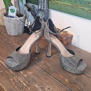 Mix no. 6 platform glitter shoes